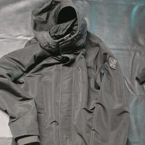 Hollister Men's Black Hooded Jacket